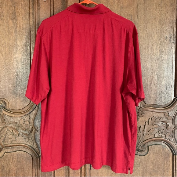 Men’s XL EDDIE BAUER Reddish / Maroon Pima Cotton Polo Shirt Next to New EXC - Picture 11 of 12